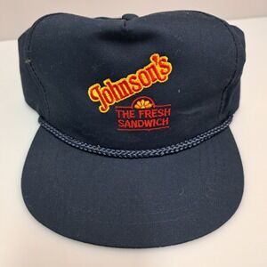 Vintage Johnson Sandwiches Advertising Trucker Hat Snapback Cloth